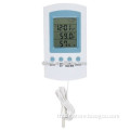 IN/OUTDOOR THERMO-HYGROMETER WITH CLOCK AND WEATHER